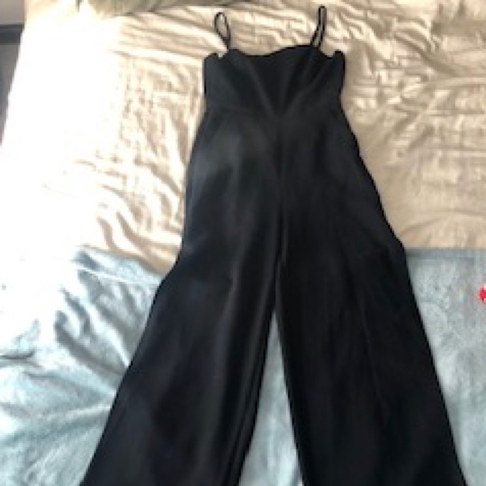 BCBG Black Jumpsuit with Leg-slits